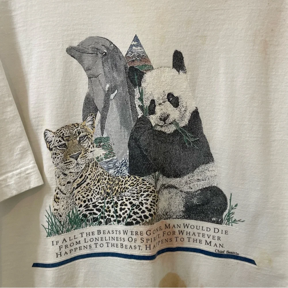 Fruit of the loom chief Seattle whatever happens to beast happens to man shirt